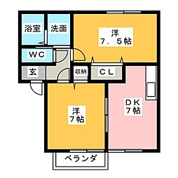 間取図画像 2DK