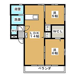間取図画像 2LDK