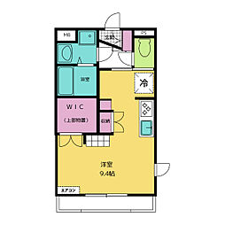 ラグナ幸町 1階1Kの間取り