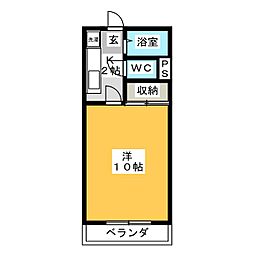 間取図画像 1K