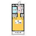 新町ファミリオ3階2.5万円