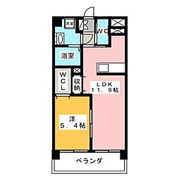 Urban-StageU 1LDKの間取図画像