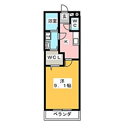 間取図画像 1K