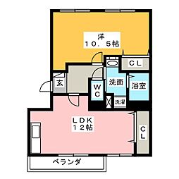 間取図画像 1LDK