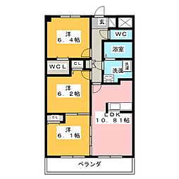 ルネスグラード2 3LDKの間取図画像