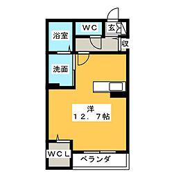 STRADA ワンルームの間取図画像