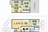 京都市伏見区桃山町大島 2階建 築44年のイメージ