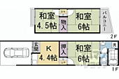 京都市右京区常盤西町 2階建 築59年のイメージ