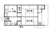 京都市右京区太秦八反田町 2階建 築45年のイメージ