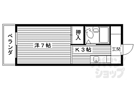 京都府京都市右京区嵯峨中又町（賃貸マンション1K・2階・19.00㎡） その2