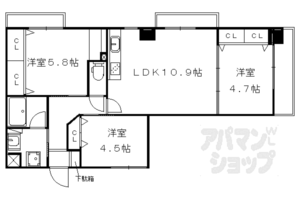 同じ建物の物件間取り写真 - ID:226065438388