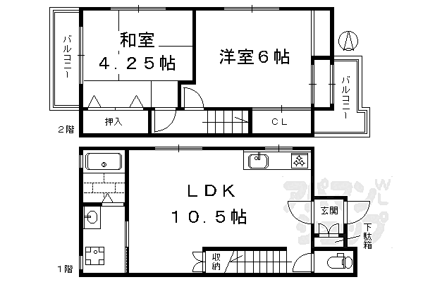 同じ建物の物件間取り写真 - ID:226065818933