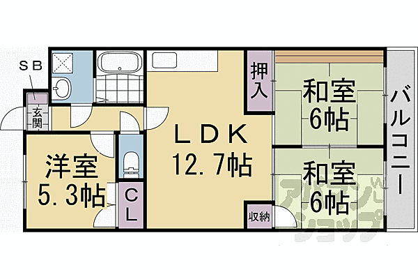 同じ建物の物件間取り写真 - ID:226066344213