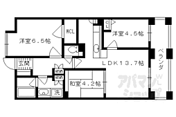 パインフィールド洛東 2階3LDKの間取り