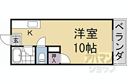 ＶＩＬＬＡ　ＤＩ　ＬＩＮＮＥ 2階ワンルームの間取り