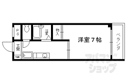 Ｍａｒｒｙ京都祇園 2階1Kの間取り