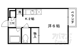 ＭＩＴＳＵＩ＆ＭＩＫＡ 1階1Kの間取り