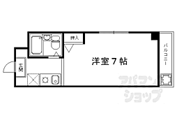 ブランシェ木下 4階1Kの間取り