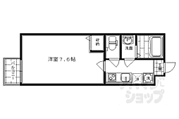阪急京都本線 大宮駅 徒歩3分の賃貸マンション 3階1Kの間取り
