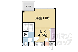 京阪本線 伏見桃山駅 徒歩10分の賃貸マンション 1階1DKの間取り
