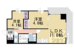 Ｉｎｓｉｇｈｔ　Ｒｅｐｏｓ　Ｙａｍａｓｈｉｎａ　Ｎａｇｉｔｓ 2階2LDKの間取り