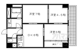 京都市営烏丸線 四条駅 徒歩3分 6階/-