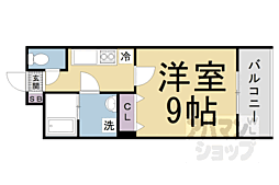 京阪本線 藤森駅 徒歩12分の賃貸マンション 1階1Kの間取り