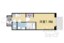 エスリード京都梅小路アヴェニテ 3階1Kの間取り