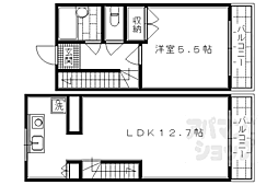 マナーハウス 1階1LDKの間取り