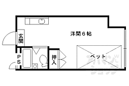 メゾン　アルファ 1階1Kの間取り