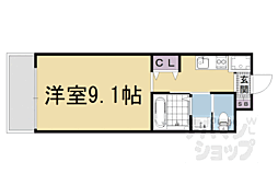 Ｌａ　Ｖｉｔａ東寺 4階1Kの間取り