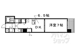 阪急京都本線 大宮駅 徒歩7分の賃貸マンション 4階1DKの間取り