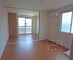 京阪宇治線 桃山南口駅 徒歩1分の賃貸アパート 3階2LDKのリビング/ダイニング