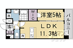 プレサンス十条凛華 1LDKの間取図画像