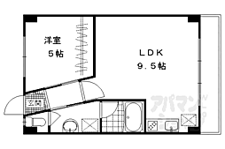 近鉄京都線 伏見駅 徒歩5分の賃貸マンション 3階1LDKの間取り