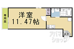オリエント五条坂 1階1Kの間取り