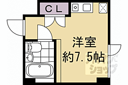 ＧＲＡＮＤ　ＬＡＴＴＩＣＥ　Ｓａｙａｍａｃｈｉ 5階ワンルームの間取り