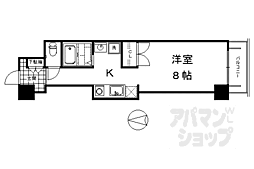 ＫＩＮＤ（ＥＮ）III　南館 2階1Kの間取り