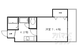 エクセレントヤマダ 1Kの間取図画像