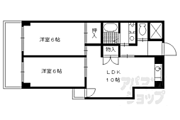 ハミング西浦 4階2LDKの間取り