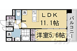 プレサンス十条凛華 1LDKの間取図画像
