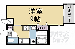 ファーストフィオーレ京都コーヴォ 1Kの間取図画像