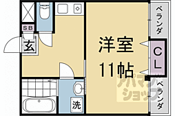 千代ビルチェリーアート東山 1Kの間取図画像