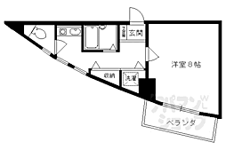 プレサンス京都駅前 1Kの間取図画像