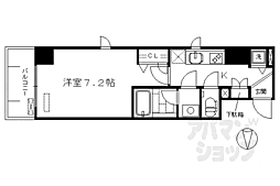 ベラジオ五条堀川3 1Kの間取図画像