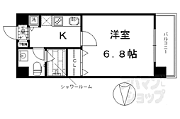 グランドパレス西大路 1Kの間取図画像