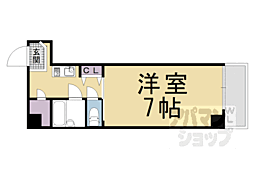 ロマネスク京都丹波口 1Kの間取図画像