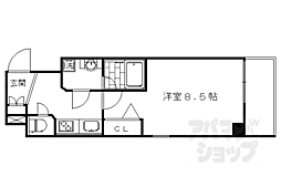 ベラジオ京都洛南グルーブ 1Kの間取図画像