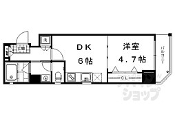 ベラジオ京都洛南2 1DKの間取図画像