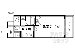 アスヴェル京都東寺前 1Kの間取図画像